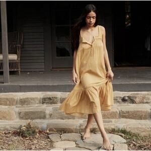 Doen Seville Nightgown Wheat Yellow XS Prairie Cottagecore Boho Romantic
